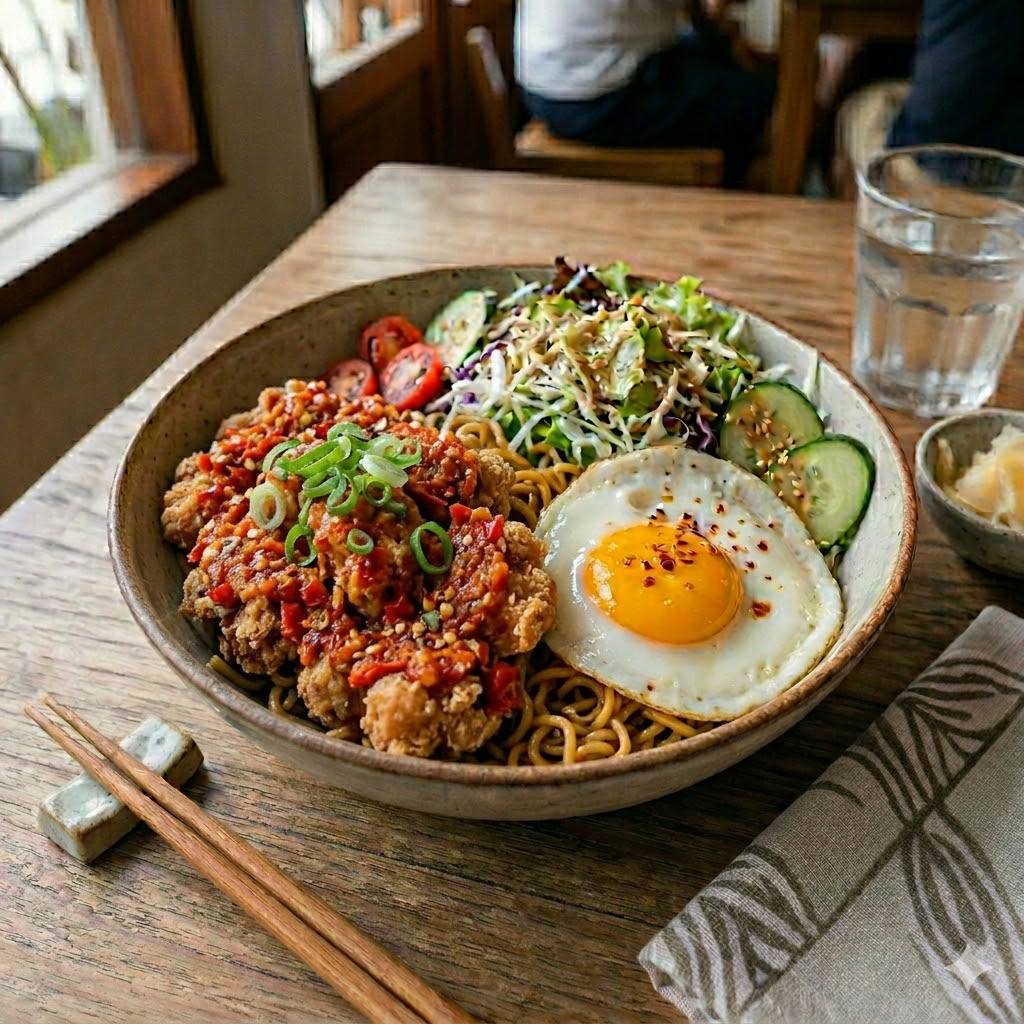 Chicken Indomie Bowl Geprek Rice Bowl Boss